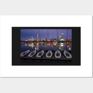 Charles River Boats Clear Water Reflection Posters and Art